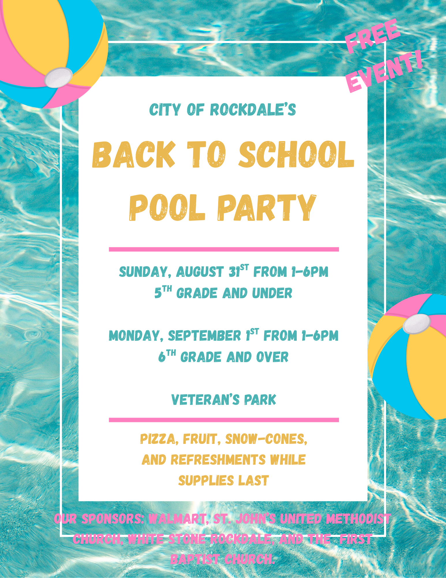 Pool Party Flyer Real